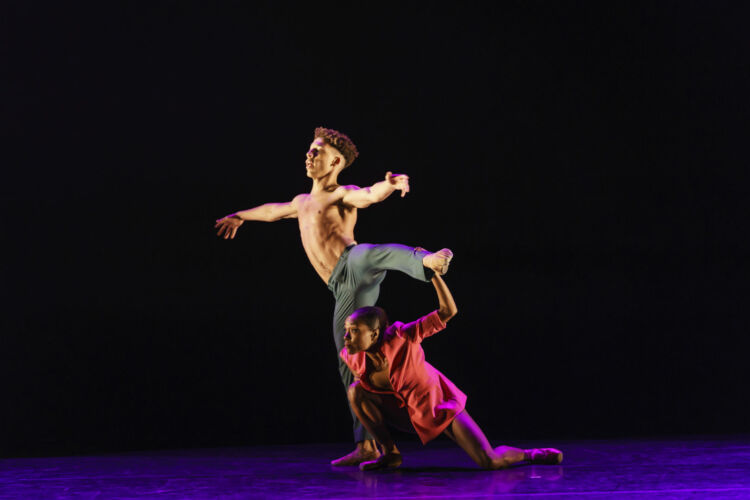 Ebony Thomas & Marie Astrid Mence of Ballet Black performing in CLICK! by Sophie Laplane