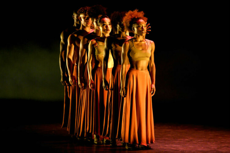 The Ballet Black company performing WASHA: The Burn From The Inside by Mthuthuzeli November